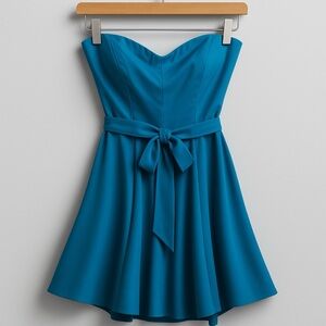 NWT Amanda Uprichard Vibrant Blue Strapless Dress